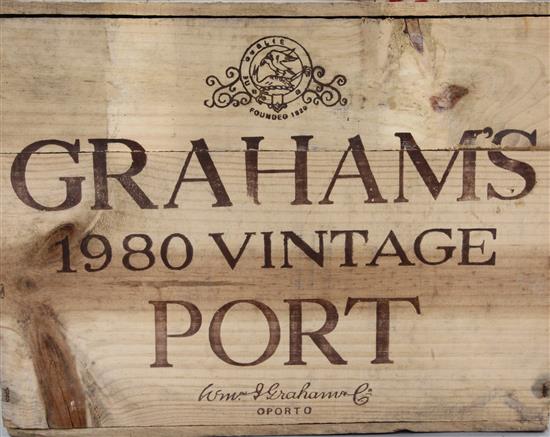 A case of Grahams 1980 Vintage Port